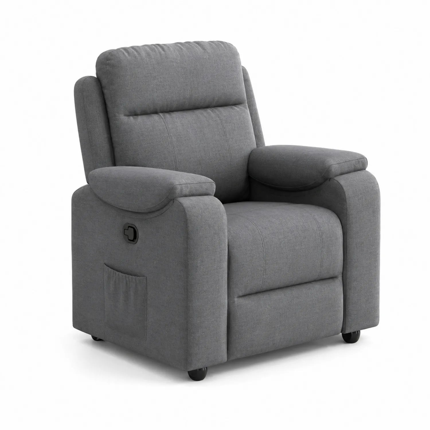 Stoffsessel Grau 90cm Breite x 85cm Tiefe x 100cm Höhe