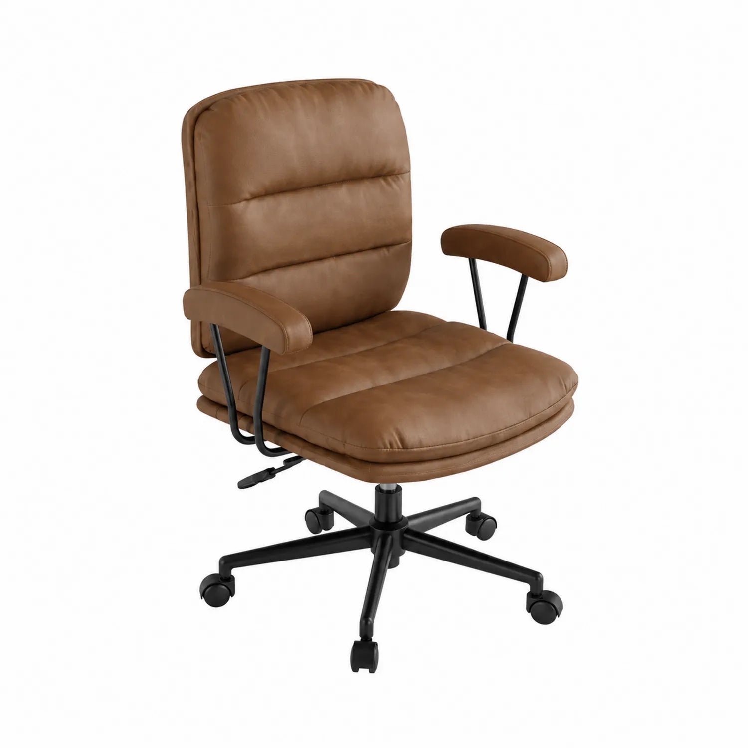 Bürostuhl mit Metallgestell Braun