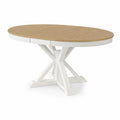 Table à manger ovale en chêne blanc