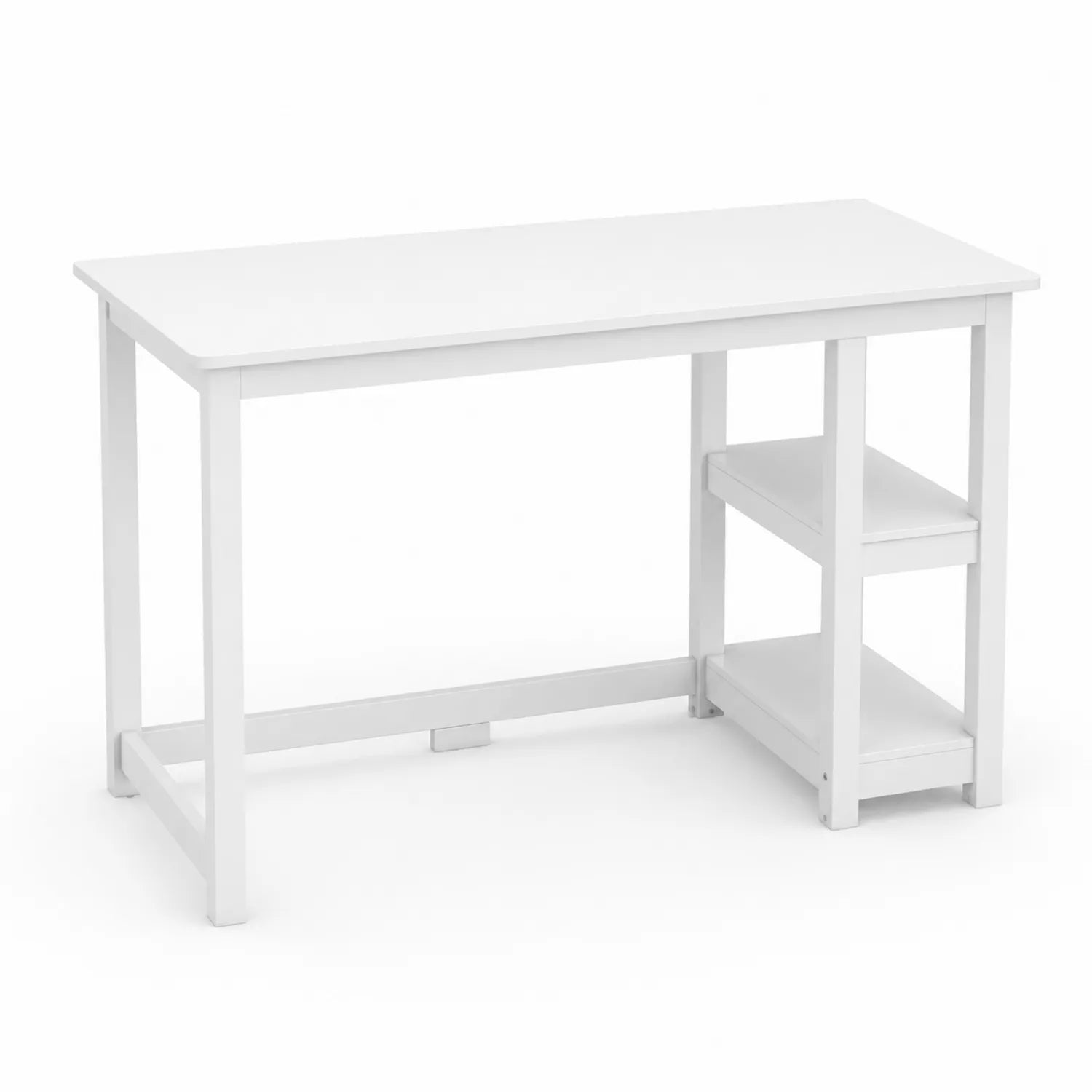 Schreibtisch mit Regalen 120x60x75 cm Holz Weiß