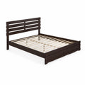 Holzbett Doppelbett mit Lattenrost 200x160 cm Dunkelbraun