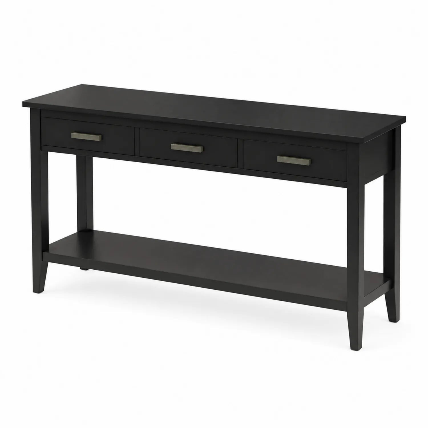 Konsolentisch aus MDF-Holz Schwarz