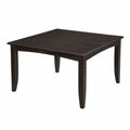 Quadratischer Holztisch Dunkelbraun 100x100x75 cm