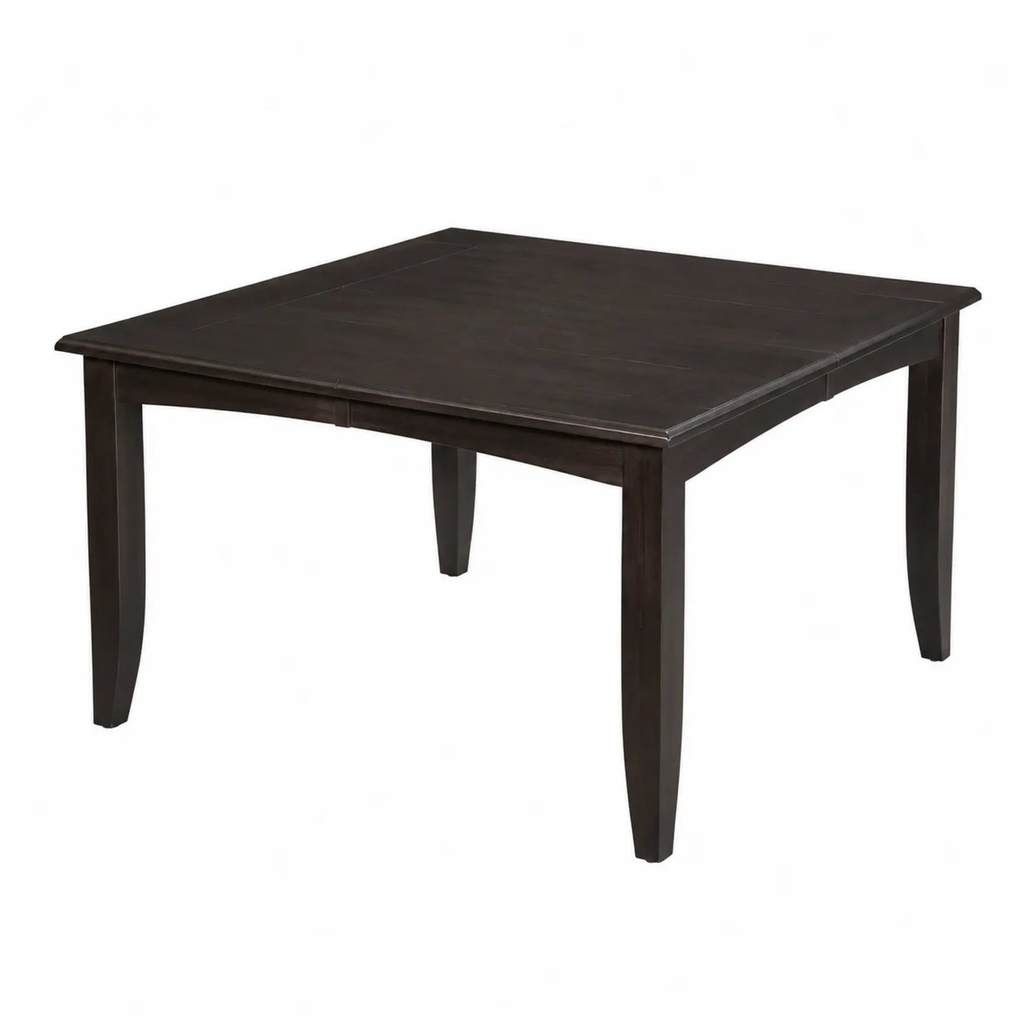 Quadratischer Holztisch Dunkelbraun 100x100x75 cm