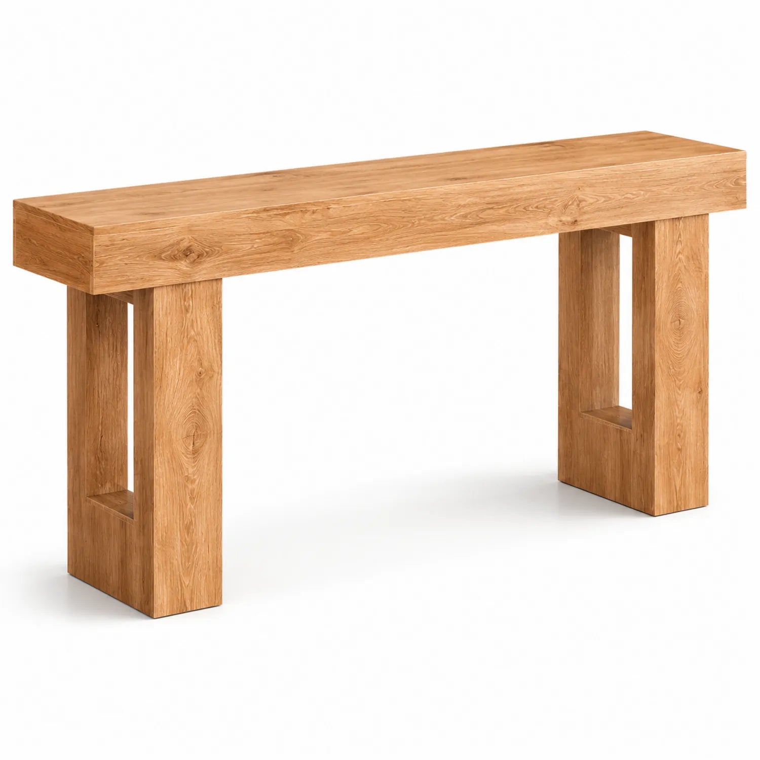 Konsolentisch aus Eiche Holz 120x40x75 cm