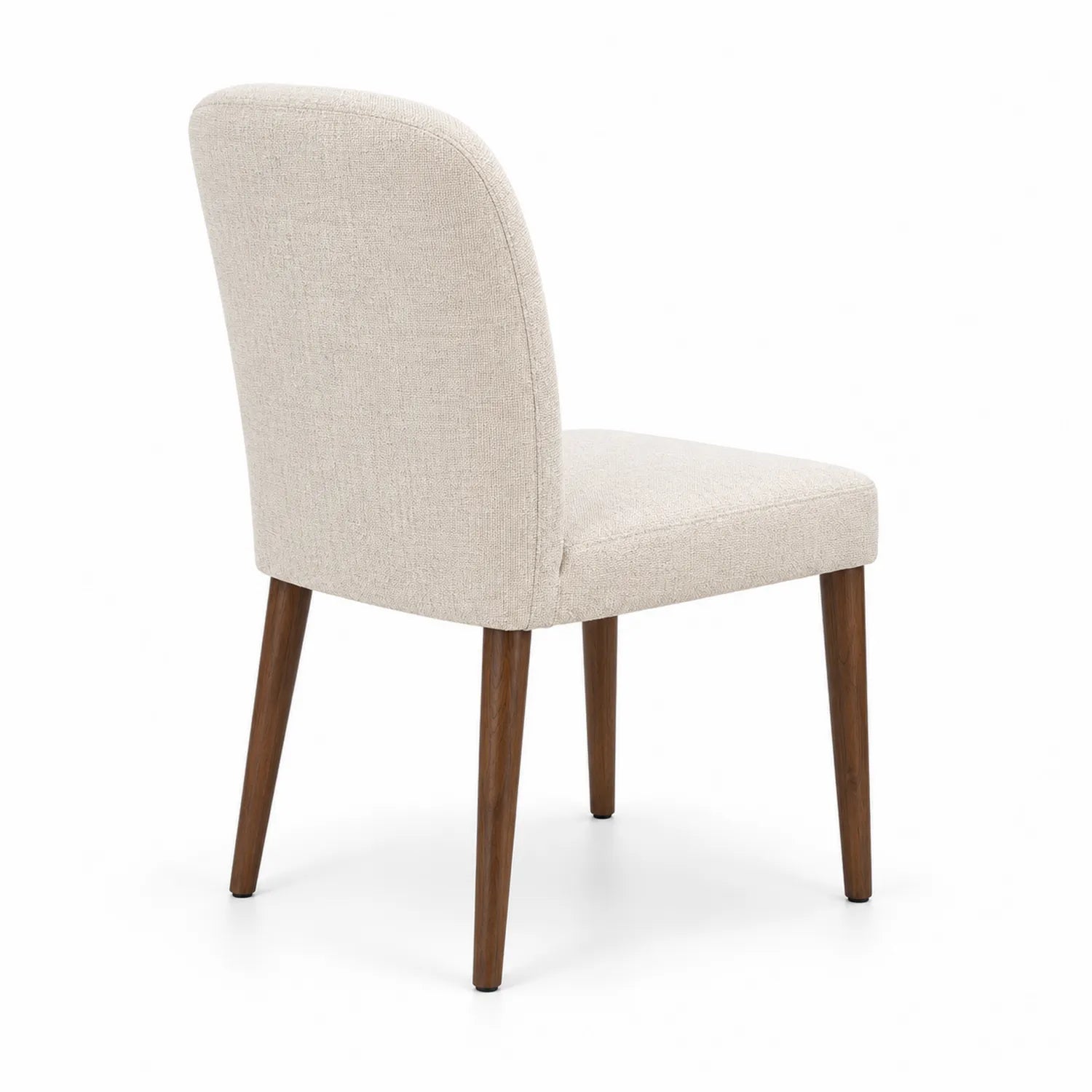 Chaise beige polyester bois massif 90x50x60 cm